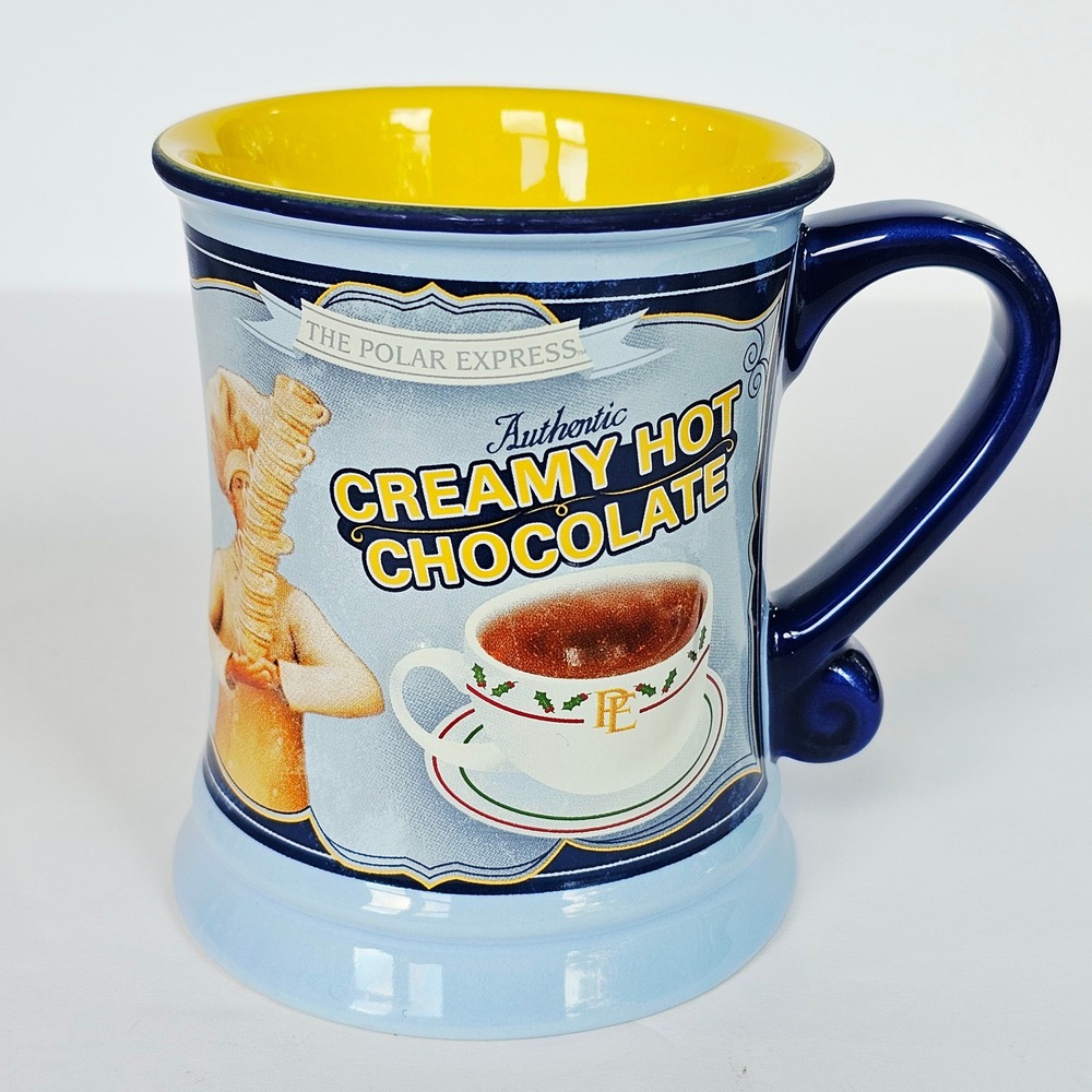 2011 Warner Bros The Polar Express Hot Chocolate Ceramic Mug Movie Promo Holiday